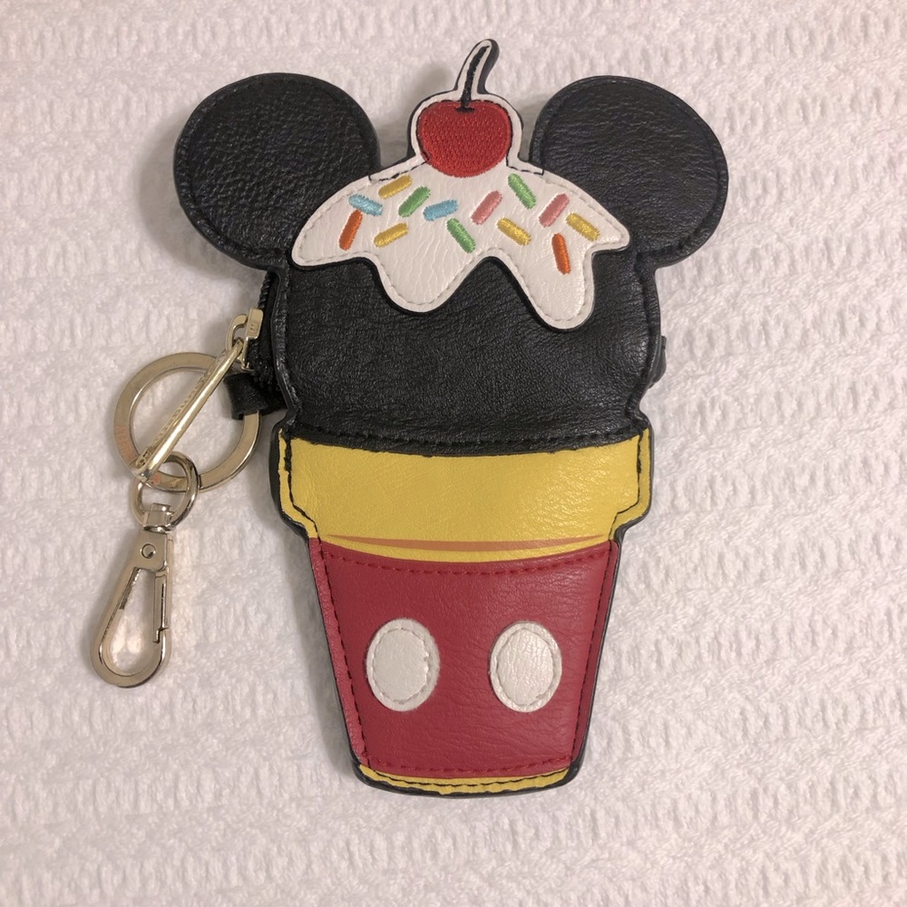 Loungefly x Mickey Ice Cream Cone Coin Bag